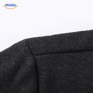 2-in-1 herenvest met ingezet overhemd, slim fit