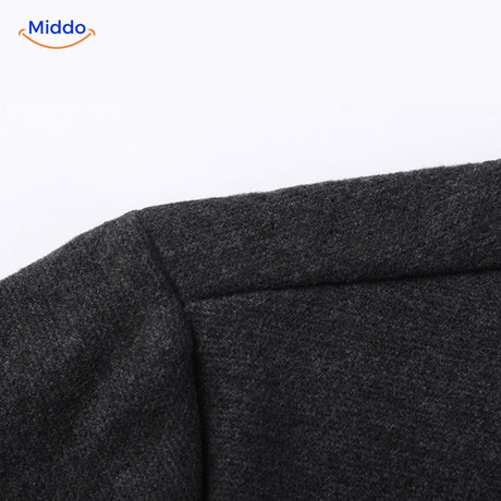 2-in-1 herenvest met ingezet overhemd, slim fit