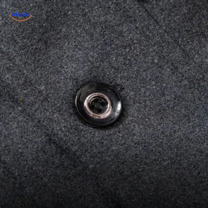 Winterjas heren van wolmix, trenchcoat met dubbele kraag