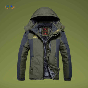 Winterjas met fleece voering, waterdicht en winddicht
