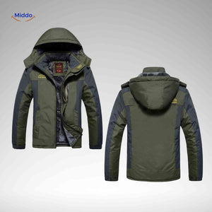 Winterjas met fleece voering, waterdicht en winddicht