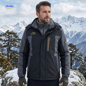 Winterjas met fleece voering, waterdicht en winddicht