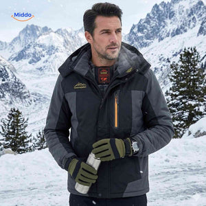 Winterjas met fleece voering, waterdicht en winddicht