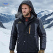 Winterjas met fleece voering, waterdicht en winddicht, kleur zwart