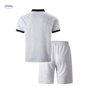Zomerset heren met ritspolo en bijpassende short